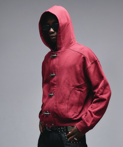 ANDER HUNK（アンダーハンク）の「Fireman Design Zip-up Parker / ファイヤーマンデザインジップアップパーカー（パーカー・メンズ・バーガンディー/ブラック系/ブラック・SMALL/MEDIUM/LARGE）」の19枚目の写真