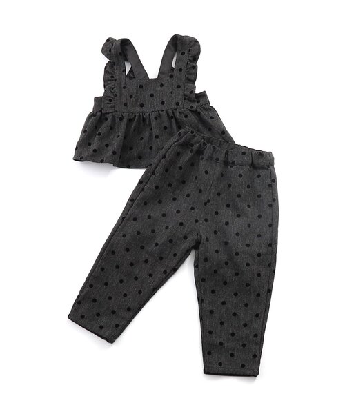 ドット柄サロペット風セットアップ（セットアップ）｜Seraph（セラフ