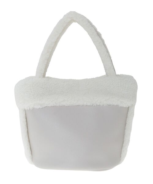 earth music&ecology（アースミュージックアンドエコロジー）の「ムートン風ボアバッグ（ハンドバッグ・レディース・ブラウン/ライトグレー・FREE）」の20枚目の写真