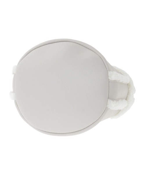 earth music&ecology（アースミュージックアンドエコロジー）の「ムートン風ボアバッグ（ハンドバッグ・レディース・ブラウン/ライトグレー・FREE）」の6枚目の写真