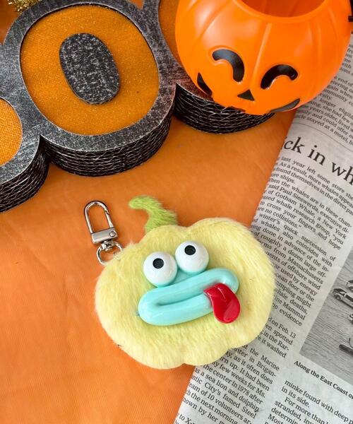 WEGO/ミニぺろりんパンプキンモンスターぬいぐるみキーホルダー