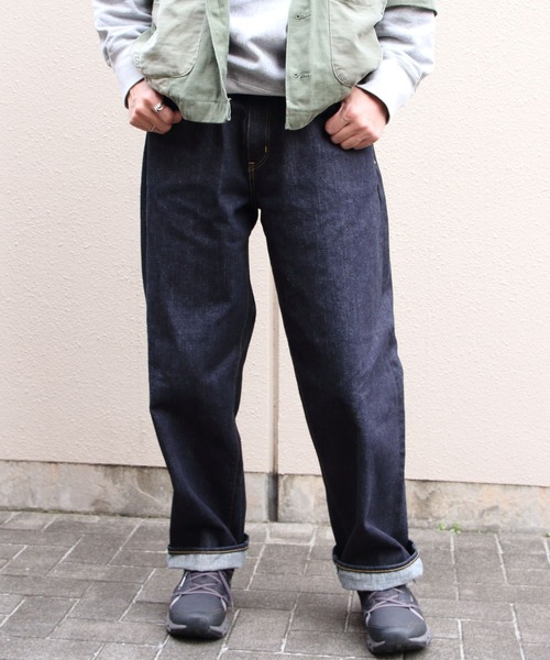 Sanca（サンカ）の「Sanca/サンカ デニム5Pワイドフィット　15.5oz DENIM 5P WIDE FIT（メンズ）（デニムパンツ・メンズ・インディゴブルー・3/2/1）」の2枚目の写真