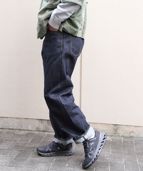 Sanca（サンカ）の「Sanca/サンカ デニム5Pワイドフィット　15.5oz DENIM 5P WIDE FIT（メンズ）（デニムパンツ・メンズ・インディゴブルー・3/2/1）」の3枚目の写真