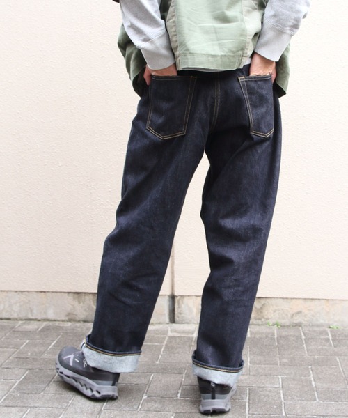 Sanca（サンカ）の「Sanca/サンカ デニム5Pワイドフィット　15.5oz DENIM 5P WIDE FIT（メンズ）（デニムパンツ・メンズ・インディゴブルー・3/2/1）」の4枚目の写真