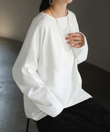 HUG.U（ハグユー）の「華奢見えきれいめロンT（Tシャツ/カットソー）」