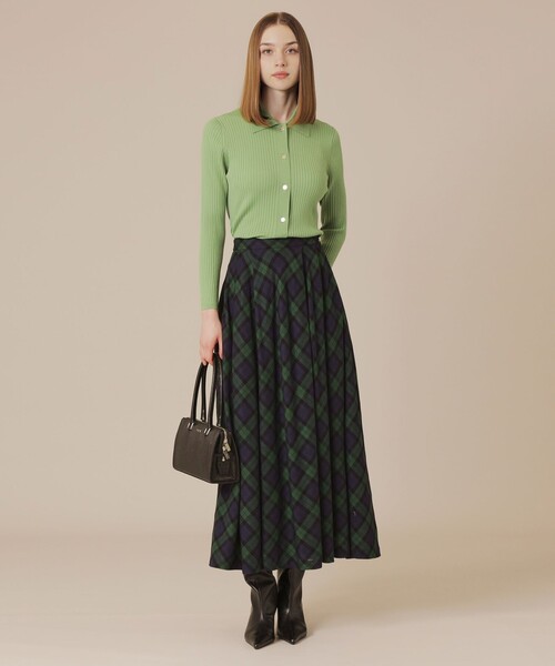 MACKINTOSH LONDON（マッキントッシュ ロンドン）の「クリアーニット衿付きカーディガン（カーディガン/ボレロ・レディース・ブラック/ブルー系その他2/ブラウン/グリーン/オレンジ・38/40）」の11枚目の写真