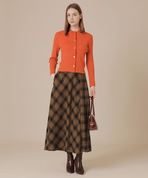 MACKINTOSH LONDON（マッキントッシュ ロンドン）の「クリアーニット衿付きカーディガン（カーディガン/ボレロ・レディース・ブラック/ブルー系その他2/ブラウン/グリーン/オレンジ・38/40）」の12枚目の写真