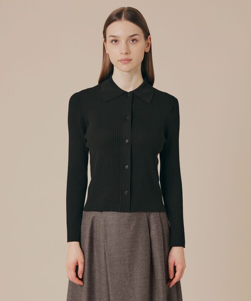 MACKINTOSH LONDON（マッキントッシュ ロンドン）の「クリアーニット衿付きカーディガン（カーディガン/ボレロ・レディース・ブラック/ブルー系その他2/ブラウン/グリーン/オレンジ・38/40）」の13枚目の写真