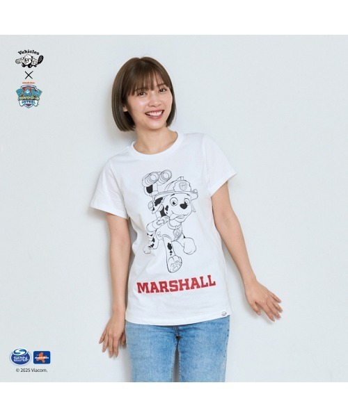 Vehicles(ビークルズ)の「パウパトロール 子供服 グラフィック半袖Tシャツマーシャルホワイト マーシャル(Tシャツ/カットソー・レディース・ブラック/ホワイト・womens free/MEDIUM/LARGE)」の4枚目の写真
