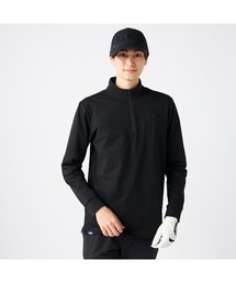 FILA GOLF | FILA GOLF フィラゴルフ ゴルフウェア  ワンポイント ロゴ 刺繍 ドライ UVカット ハーフZIP 長袖シャツ(Tシャツ/カットソー)