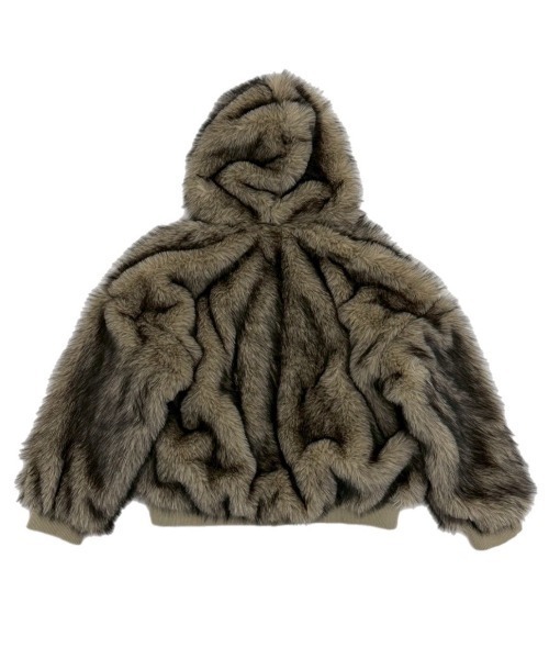 ジャケット・アウター Chikashitsu+oversized hooded fur blouson Chikashitsu +】oversized hooded fur blouson / 【チカシツプラス