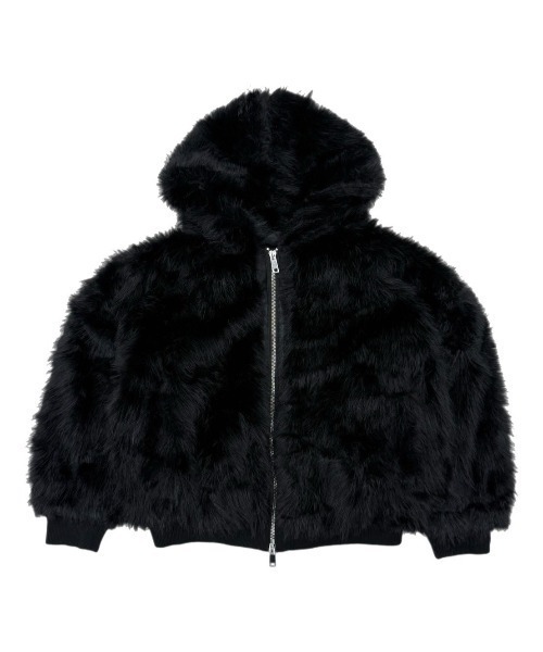 ジャケット・アウター Chikashitsu+oversized hooded fur blouson Chikashitsu +】oversized hooded fur blouson / 【チカシツプラス