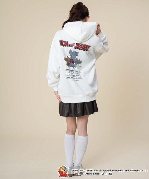 Tom&Jerry(トムアンドジェリー)の「∴WEGO/TOMandJERRYグラフィックプルパーカー(パーカー・メンズ・ホワイト/スミクロ・LARGE/MEDIUM)」の8枚目の写真