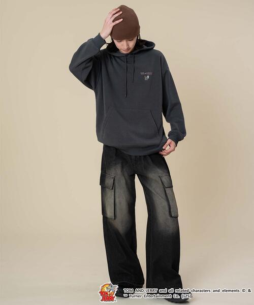 Tom&Jerry(トムアンドジェリー)の「∴WEGO/TOMandJERRYグラフィックプルパーカー(パーカー・メンズ・ホワイト/スミクロ・LARGE/MEDIUM)」の10枚目の写真