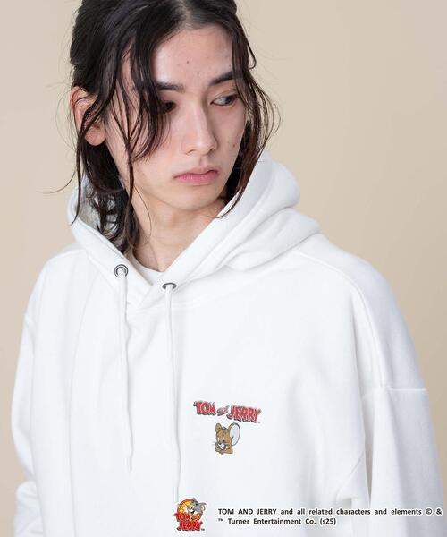 Tom&Jerry(トムアンドジェリー)の「∴WEGO/TOMandJERRYグラフィックプルパーカー(パーカー・メンズ・ホワイト/スミクロ・LARGE/MEDIUM)」の13枚目の写真