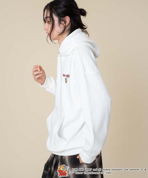 Tom&Jerry(トムアンドジェリー)の「∴WEGO/TOMandJERRYグラフィックプルパーカー(パーカー・メンズ・ホワイト/スミクロ・LARGE/MEDIUM)」の14枚目の写真