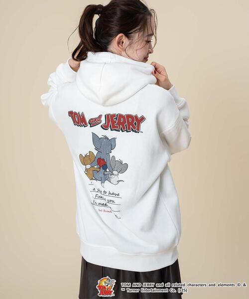 Tom&Jerry(トムアンドジェリー)の「∴WEGO/TOMandJERRYグラフィックプルパーカー(パーカー・メンズ・ホワイト/スミクロ・LARGE/MEDIUM)」の17枚目の写真
