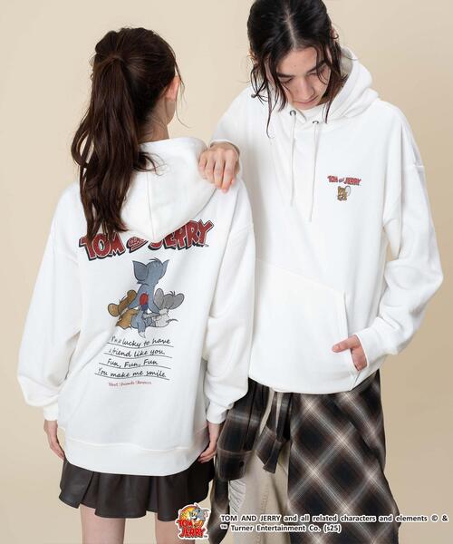 Tom&Jerry(トムアンドジェリー)の「∴WEGO/TOMandJERRYグラフィックプルパーカー(パーカー・メンズ・ホワイト/スミクロ・LARGE/MEDIUM)」の19枚目の写真