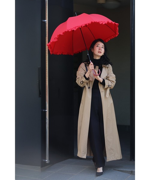 cawaii(カワイイ)の「「咲き続けよう、私らしく」花束アンブレラ(長傘・レディース・レッド・FREE)」の2枚目の写真