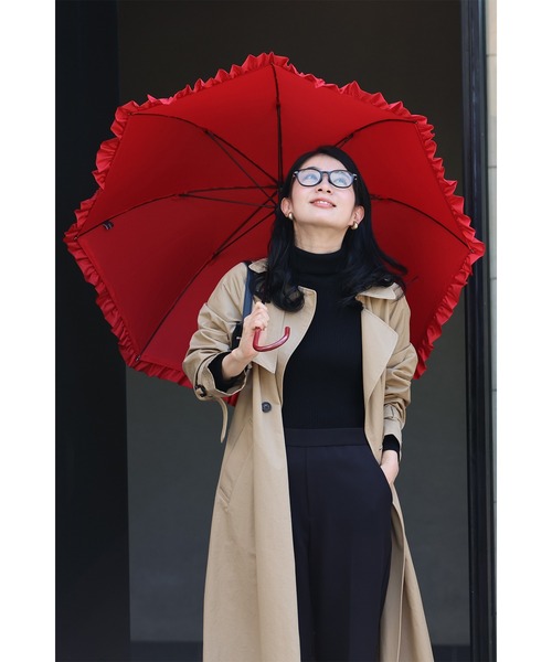 cawaii(カワイイ)の「「咲き続けよう、私らしく」花束アンブレラ(長傘・レディース・レッド・FREE)」の16枚目の写真
