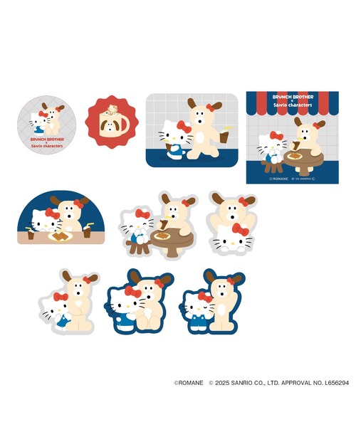 Brunch Brother（ブランチブラザー）の「ブランチブラザーｘサンリオキャラクターズ フレークステッカー マークス（ステッカー/テープ・レディース・その他1/その他2/その他3/その他4・FREE）」の3枚目の写真
