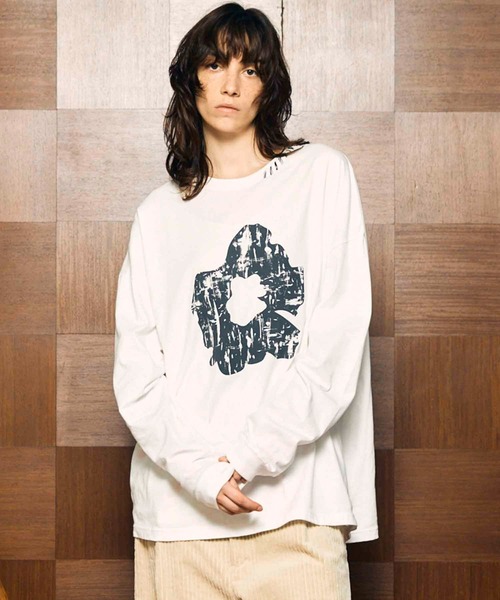 MAISON SPECIAL(メゾンスペシャル)の「《UNISEX》Nuance Graphics Hand Stitching Long Sleeve TEE/ニュアンスグラフィックハンドステッチロングスリーブTシャツ【MAISON SPECIAL/メゾンスペシャル】(Tシャツ/カットソー・メンズ・その他6/その他1/その他5/その他3/その他2/その他8/その他7/その他4・1/0/2)」の7枚目の写真