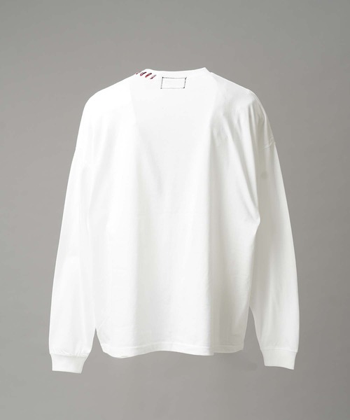 UNISEX》Nuance Graphics Hand Stitching Long Sleeve TEE/ニュアンス
