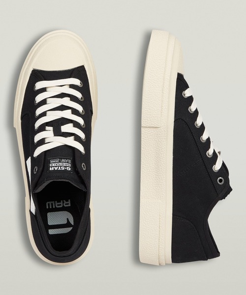 G-STAR(ジースター)の「VODAN SNEAKERS/コットンキャンバスローカットスニーカー(スニーカー・メンズ・ネイビー/ブラック・41/43/42)」の2枚目の写真