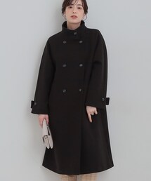 DRESKIP | 【S-LL】大人のきれいめスタイルに ウール調スタンドロングコート(その他アウター)