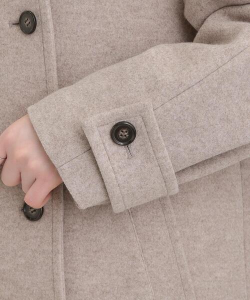 DRESKIP（ドレスキップ）の「【S-LL】大人のきれいめスタイルに ウール調スタンドロングコート（その他アウター・レディース・ベージュ/チャコールグレー/ブラック・03/02/01/04）」の14枚目の写真