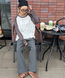 INTERPLAY（インタープレイ）の「【INTERPLAY x AYA】Loose Raglan Tee（Tシャツ/カットソー）」