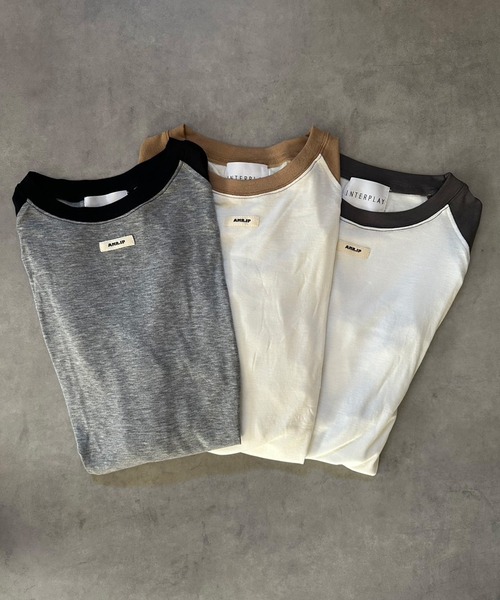 INTERPLAY（インタープレイ）の「【INTERPLAY x AYA】Loose Raglan Tee（Tシャツ/カットソー・レディース・グレー/アイボリー/ホワイト・FREE）」の16枚目の写真