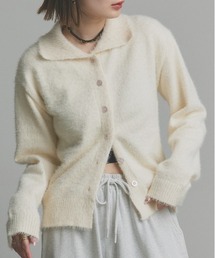 ad thie | シャギーニット ポロカーディガン(カーディガン/ボレロ)