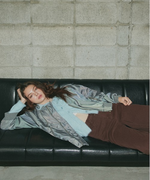 ad thie(アドティエ)の「シャギーニット ポロカーディガン(カーディガン/ボレロ・レディース・オフホワイト/ライトブルー/ブラック・FREE)」の20枚目の写真