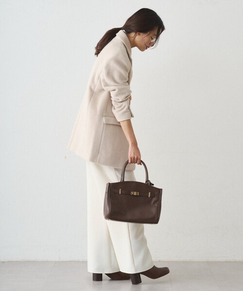 LOUNGEDRESS（ラウンジドレス）の「シャギージャケットコート（その他アウター・レディース・アイボリー/チャコールグレー・FREE）」の15枚目の写真