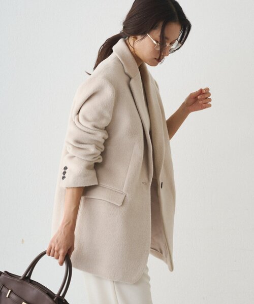 シャギージャケットコート（その他アウター）｜LOUNGEDRESS（ラウンジ