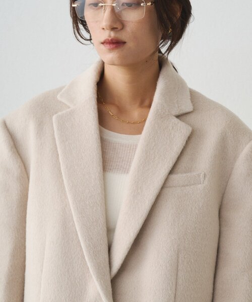 シャギージャケットコート（その他アウター）｜LOUNGEDRESS（ラウンジ