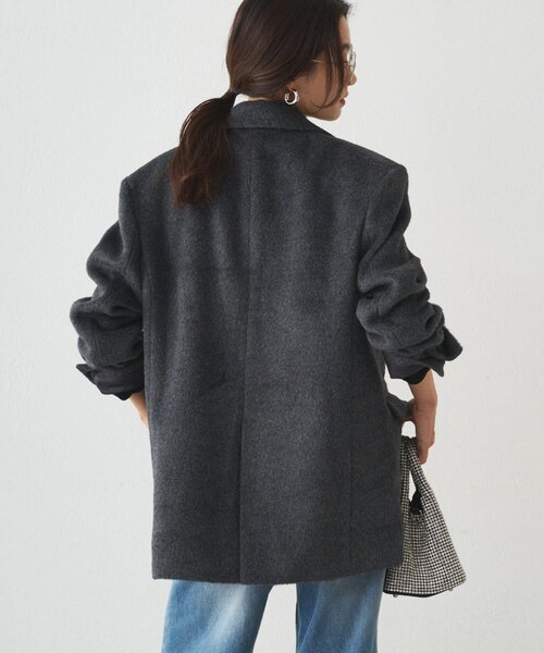 シャギージャケットコート（その他アウター）｜LOUNGEDRESS（ラウンジ