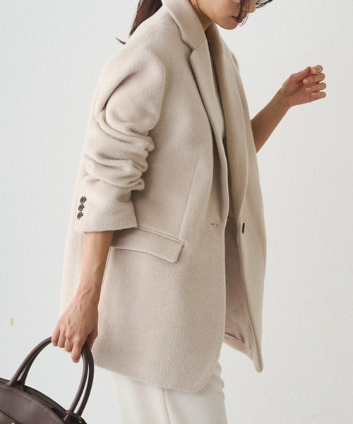 シャギージャケットコート シャギージャケットコート（その他アウター）｜LOUNGEDRESS