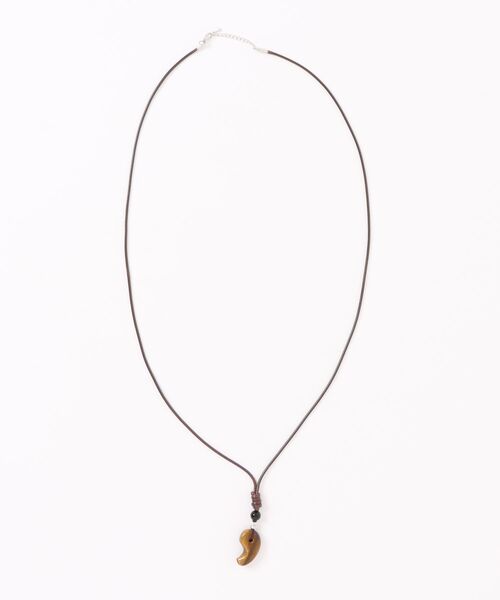 チャイハネ（チャイハネ）の「【チャイハネ】勾玉メンズネックレス（ネックレス・メンズ・ブラウン/ブルー/ターコイズブルー・FREE）」の4枚目の写真