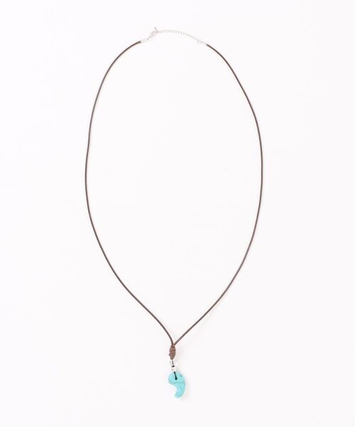 チャイハネ（チャイハネ）の「【チャイハネ】勾玉メンズネックレス（ネックレス・メンズ・ブラウン/ブルー/ターコイズブルー・FREE）」の5枚目の写真