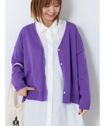 Lugnoncure | 無地/柄アソートVネックカーディガン(カーディガン/ボレロ)