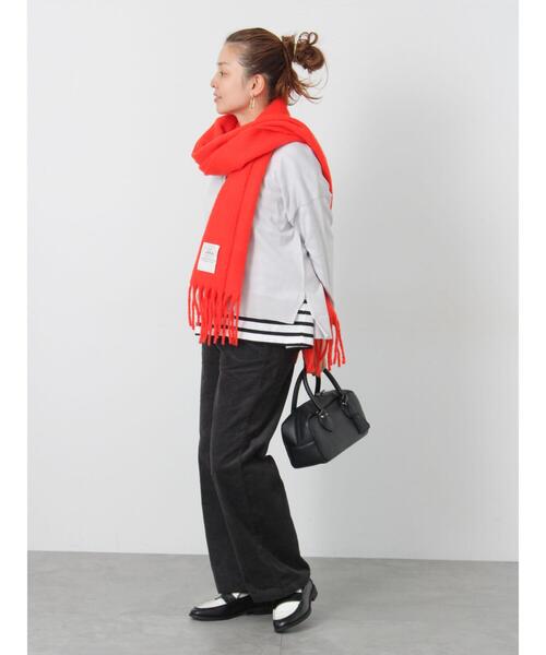 Lugnoncure(ルノンキュール)の「無地/柄アソートVネックカーディガン(カーディガン/ボレロ・レディース・オフホワイト/グレー/チャコールグレー/パープル・F)」の8枚目の写真