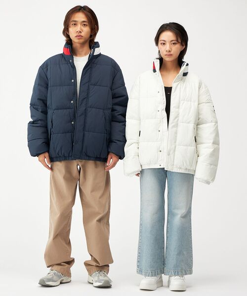tommy jeans（トミー ジーンズ）の「DNAカラーパッファジャケット（ダウンジャケット/コート・メンズ・ネイビー/ホワイト・LARGE/SMALL/X-LARGE/MEDIUM）」の5枚目の写真