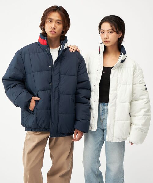 tommy jeans（トミー ジーンズ）の「DNAカラーパッファジャケット（ダウンジャケット/コート・メンズ・ネイビー/ホワイト・LARGE/SMALL/X-LARGE/MEDIUM）」の6枚目の写真
