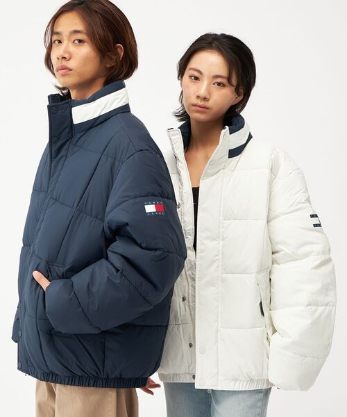 tommy jeans（トミー ジーンズ）の「DNAカラーパッファジャケット（ダウンジャケット/コート・メンズ・ネイビー/ホワイト・LARGE/SMALL/X-LARGE/MEDIUM）」の7枚目の写真
