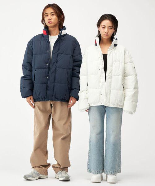 tommy jeans（トミー ジーンズ）の「DNAカラーパッファジャケット（ダウンジャケット/コート・メンズ・ネイビー/ホワイト・LARGE/SMALL/X-LARGE/MEDIUM）」の9枚目の写真