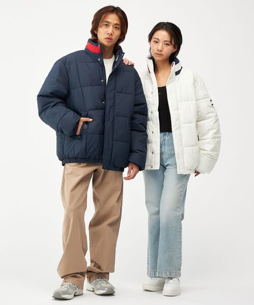 tommy jeans（トミー ジーンズ）の「DNAカラーパッファジャケット（ダウンジャケット/コート・メンズ・ネイビー/ホワイト・LARGE/SMALL/X-LARGE/MEDIUM）」の10枚目の写真