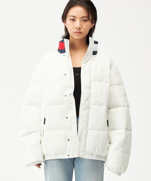 tommy jeans（トミー ジーンズ）の「DNAカラーパッファジャケット（ダウンジャケット/コート・メンズ・ネイビー/ホワイト・LARGE/SMALL/X-LARGE/MEDIUM）」の11枚目の写真