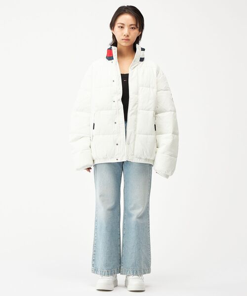 tommy jeans（トミー ジーンズ）の「DNAカラーパッファジャケット（ダウンジャケット/コート・メンズ・ネイビー/ホワイト・LARGE/SMALL/X-LARGE/MEDIUM）」の12枚目の写真